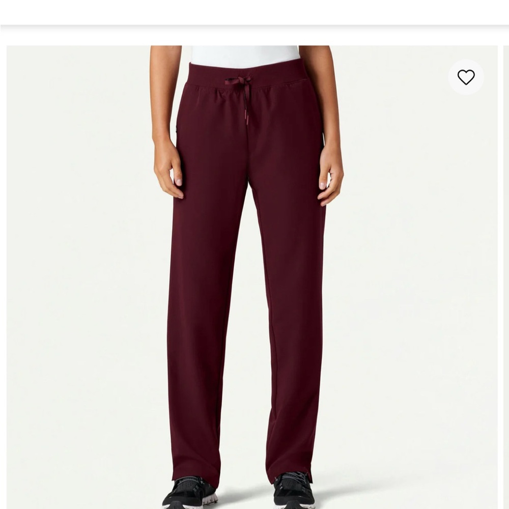 Jaanuu Burgundy Scrub Pant